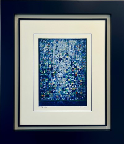 Serigrafia sobre papel PA 17/25, Mancha 46x33 cm, Dimensão com moldura 96x84 cm