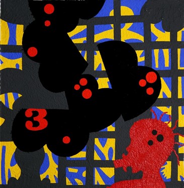 Gouache sobre papel artesanal 100x100 cm