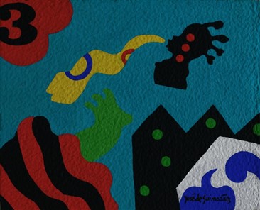 Gouache sobre papel artesanal 26x34 cm