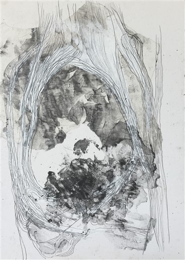 Técnica mista sobre cartão 63x45  cm